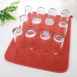 <b>Kitchen</b> Non-slip Draining Pad Quick Dry Tableware Placemat Microfiber Absorbent <b>Table</b> Placemat Non Slip Heat Resistant - Product Image 6