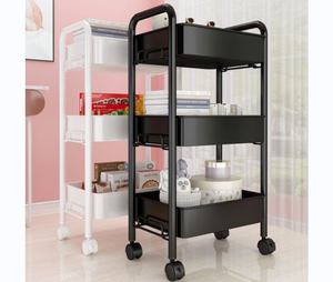 Bán buôn đa chức năng lưu trữ Giá ống vuông <span class=keywords><strong>4</strong></span> <span class=keywords><strong>Tier</strong></span> ngăn kéo tủ lưu trữ nhà bếp tổ chức xe đẩy - Product Image 3