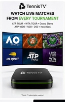 1 Month Subscription to Tennis Tv Software