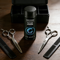 Bedak Penata Rambut Volume 25g, Kontrol Minyak, Hasil Matte Alami, Tampilan Mengembang, Logo Salon Kustom Pabrik
