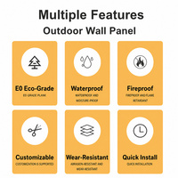 Revêtement extérieur résistant aux intempéries et aux UV de haute qualité, anti-décoloration, panneau mural extérieur en WPC ASA co-extrudé pour façade de maison