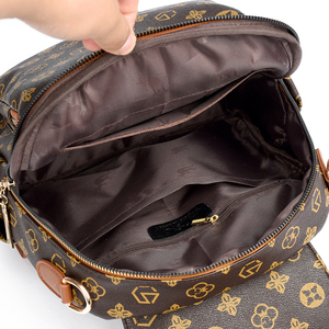 Sac à dos rétro imprimé pour femmes Sac de voyage tendance Simple grande capacité Sac à dos décontracté pour femmes à double usage Mochilas para ninas - Product Image 6