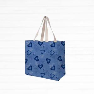 ถุงผ้าฝ้ายพิมพ์ลายนำกลับมาใช้ใหม่ได้ ถุงช้อปปิ้งรักษ์โลก ผ้าทนทาน โลโก้สั่งทำได้ คุณภาพส่งออก จำหน่ายส่ง - Product Image 3