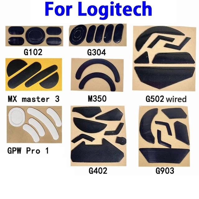 Hot sale 1set Mouse Feet Skates Pads For Logitech G102/G304/G502 wired/G502 Wireless/G903master3/Mx master 2s/G302/G303 wireless