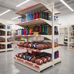 <b>Metal</b> Floor Vase 4 Tier Display Rack with <b>Grid</b> Panel Stand for Retail Store Showcase Decor - Product Image 3