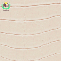 Faux-croco rose personnalisé, Texture en cuir PU, planificateur A5 6 anneaux à fermeture éclair