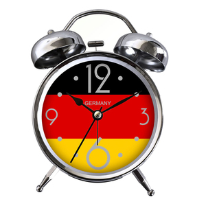 Thêm Loud không đánh dấu âm nhạc Nhẫn âm thanh kim loại analogue thạch anh KÉP ĐÔI hai chuông bảng đồng hồ báo thức với tùy chỉnh xây dựng thương hiệu - Product Image 1