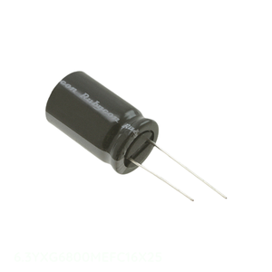 Condensador de canal del fabricante, de orificio pasante, de aluminio, 6800uF 20% 6.3V RADIAL 6800uF 6.3YXG6800MEFC16X25 - Product Image 1