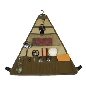 Échantillon Gratuit : Sac de Rangement pour Ustensiles de Barbecue, Organisateur Suspendu Multi-Poches pour Voyage et Camping, Pochettes en Maille pour Couverts de Barbecue - Product Image 3