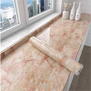 Papel pintado <span class=keywords><strong>de</strong></span> mármol impermeable a prueba <span class=keywords><strong>de</strong></span> aceite estilo autoadhesivo HOJA <span class=keywords><strong>DE</strong></span> PVC <span class=keywords><strong>de</strong></span> alto brillo imitando película <span class=keywords><strong>de</strong></span> vinilo con textura <span class=keywords><strong>de</strong></span> piedra Natural - Product Image 4