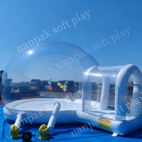 Dôme gonflable transparent en PVC à 360 degrés, tente bulle, château gonflable, intérieur/extérieur, pour les fêtes d'enfants, location pour événements