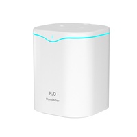 Nouvel humidificateur, capacité de 1,0 à 2,5 L, logo personnalisable, design à double buse, compact, USB, batterie intégrée, diffuseur d'arômes, 36 dB