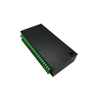 Kotak Terminal Rak 48 Port SC/APC 2U, Panel Patch Fiber, Kotak Sambungan Fiber, Kotak Terminasi Fiber Single Mode FTTH