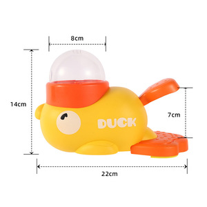 Tigelas ecológicas de aço inoxidável do alimentador automático do instrutor interativo do pato amarelo do gato e do animal de estimação do cão - Product Image 5