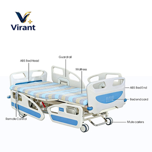 <span class=keywords><strong>Lit</strong></span> médical manuel en métal de haute qualité pour patients, vente en gros d'usine, idéal pour les soins hospitaliers - Product Image 4