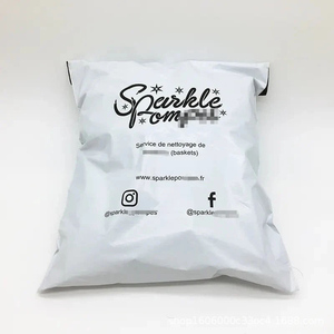 In Stock 25x42cm Custom Bright White PE Mailing Bag Thick Color Print Eco Friendly Biodegradable Delivery Envelope - Product Image 3
