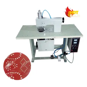 Semi Automatic Mold Roller Industrial Ultrasonic Lace Sewing Machine For Leather And Nonwoven Fabric