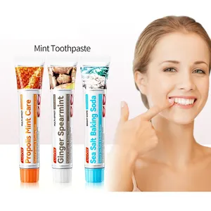 SADOER BIOAQUA Sea salt Baking soda toothpaste Cleaning teeth Whitening toothpaste Ginger Propolis Cool Mint toothpaste
