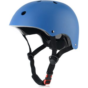Casco da Bicicletta per Bambini Blu Piccolo Regolabile per Protezione Testa Multiuso - Product Image 1