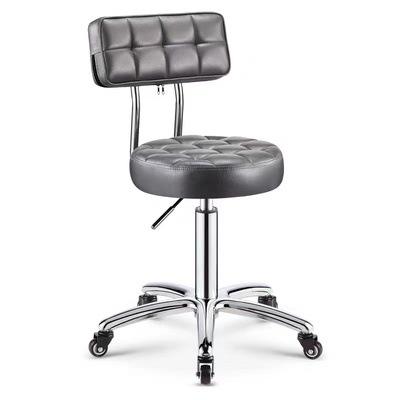 Fauteuil confortable + tabouret de beauté gris argenté