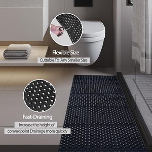 Tapis de sol en caoutchouc robuste avec trou de drainage, amorti anti-fatigue, antidérapant, protection de sol pour usage commercial en intérieur - Product Image 6