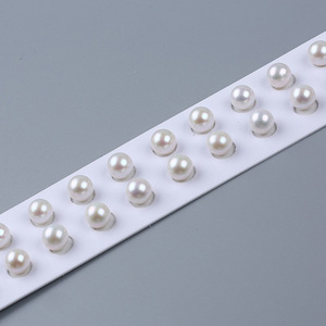 Wholesale DIY Jewelry Set Natural 8-8.5mm Freshwater White Pearls <b>Loose</b> <b>Beads</b> with Strong Light Perfect Particles for Matching - Product Image 1