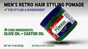 Pomada Texturizante para el Cabello Unisex, Orgánica, Sin Alcohol, con Fijación Fuerte, Brillo No Pegajoso, con Aceites de Oliva y Ricino para Peinados Ondulados - Product Image 3