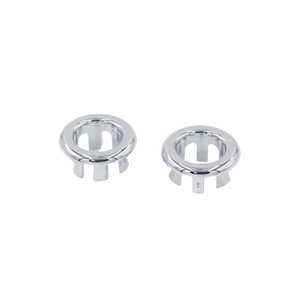 Bague de trop-plein moderne pour lavabo de salle de bain, en polypropylène chromé, <span class=keywords><strong>prix</strong></span> usine 2026, avec garantie de 5 ans, installation facile - Product Image 1
