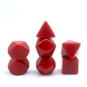 Juego de 7 dados poliédricos multicolor en blanco, dados acrílicos personalizables DIY D4-D20 para juegos de mesa TRPG RPG - Product Image 6