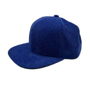 Wholesale Outdoor High Quality 6-Panel <b>Corduroy</b> Snapback Baseball <b>Cap</b> Flat Bill Unisex Adult Four Seasons Common - Product Image 1