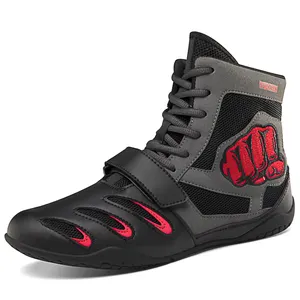 레슬링 부츠 새로운 디자인 전문 맞춤형 로고 역도 레슬링 권투 신발