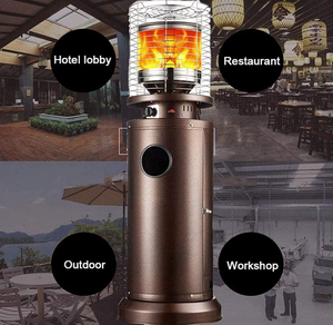 Chauffe-terrasse extérieur rond en fer moderne personnalisé, fonction chauffante au <span class=keywords><strong>gaz</strong></span> <span class=keywords><strong>propane</strong></span> GPL 9/13KW - Product Image 2