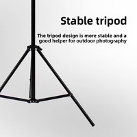 Set ponsel tiga kamera 2.1 Meter tahan lama untuk pencahayaan fotografi dibuat dengan bahan logam Premium
