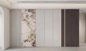 Panneaux muraux en bambou et charbon de bois de conception moderne sur mesure en gros pour hôtel, appartement, salon - Product Image 2