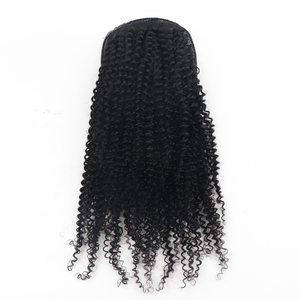 2025 <strong>New</strong> Product Unprocessed Raw <strong>Brazilian</strong> Hair Ponytail Kinky Curly 3A3B Hair Extensions for Women - Product Image 2