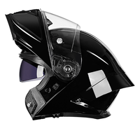 Casque de moto modulaire avec visière solaire intégrée, homologué DOT, casque à visière double relevable, intégral pour adulte, casque à double visière