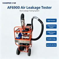 Testeur de fuites d'air dans les conduits, machine de test d'étanchéité des conduits HVAC, détecteur de fuites de conduits à pression positive et négative