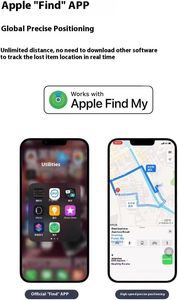 Llavero con Mosquetón y Rastreador para AirTag, Localizador de Llaves con Sonido, Compatible con la Aplicación Apple Find My - Product Image 4