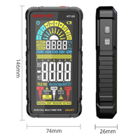MAYILON Ture RMS Multimeter Digital, 6000 hitungan rentang otomatis NCV Tester Multimeter cerdas AC DC kapasitansi tegangan Ohm Hz128