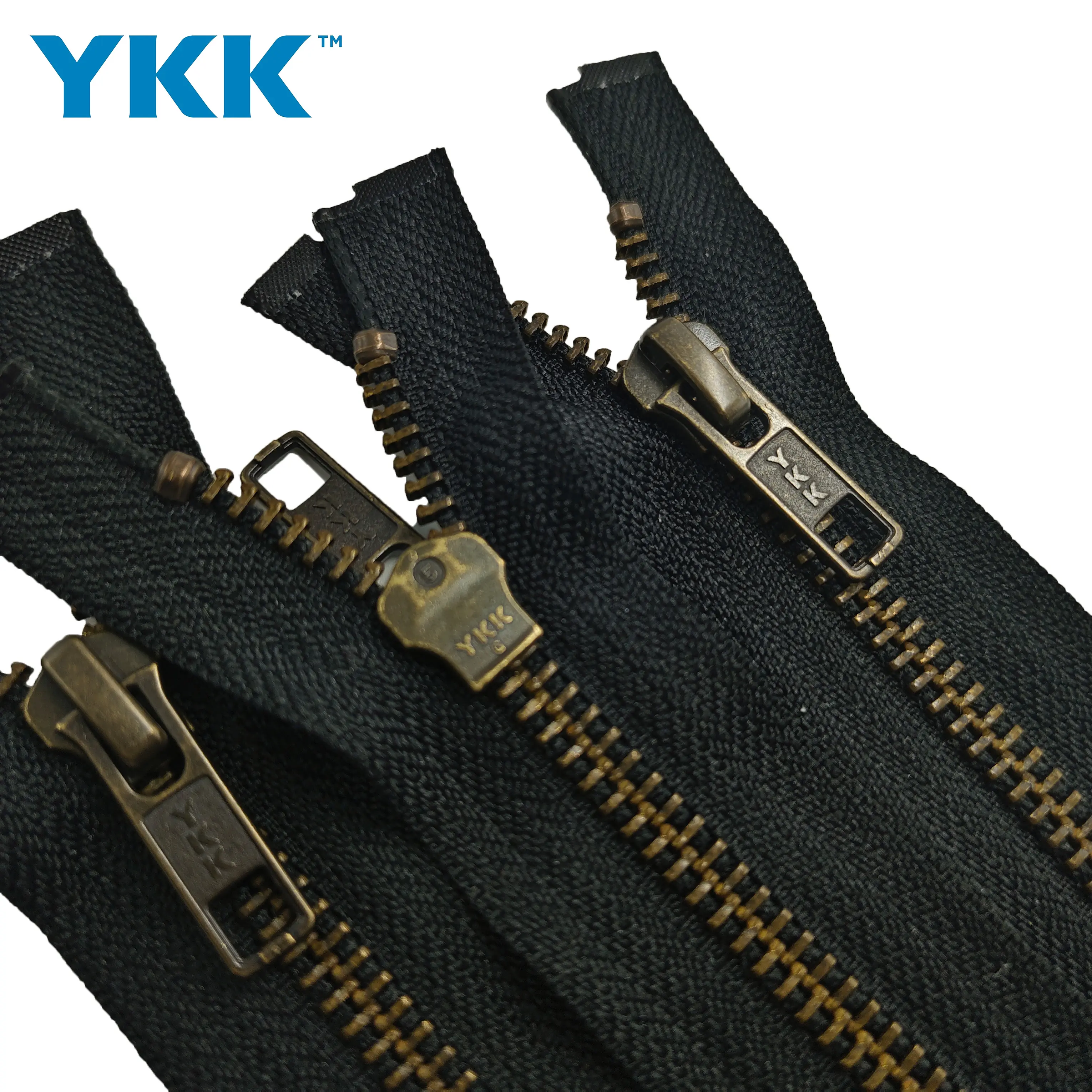 YKK 5、8 # ブロンズロングチェーンオープンエンドダウンジャケット高品質ジッパーアクセサリー