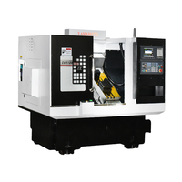 Tour CNC miniature de haute précision avec tête de fraisage optionnelle, tour à métaux
