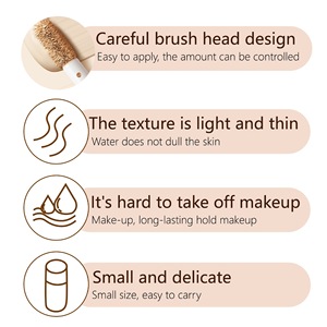 Peau blanche sous les yeux Correcteur imperméable à l'eau Couverture complète Faible quantité minimale de commande Vegan Sans cruauté au visage Correcteur liquide mat - Product Image 4