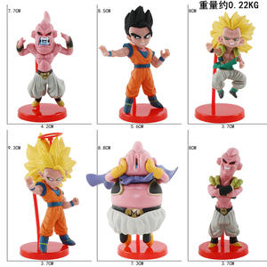 6 pc/ensemble DBZ figurine d'action ensemble créatif Anime Super Saiyan oeuf Capsule Figure jouets dessin animé Vegeta <span class=keywords><strong>Goku</strong></span> PVC Figure modèle - Product Image 4