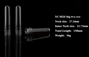 28mm PCO1810 High Neck 36G High Quality Water Pet Preform