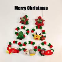 Collier pour chat et chien avec nœud papillon en fourrure de renne pour l'hiver et Noël, pour chiens de petite/moyenne taille