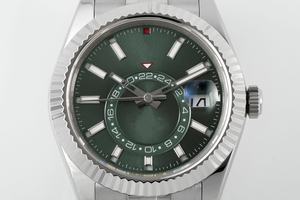 Montre mécanique de luxe de qualité supérieure, étanche, 42 mm, mouvement ETA 2824 de l'usine ZF, 32.69.34, acier 904L, multifonction, montre verte - Product Image 2