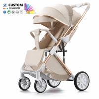Poussettes pour bébés pliables, légères, de voyage, réversibles, avec siège inclinable, absorption des chocs, compactes, portables, vente en gros pour enfants