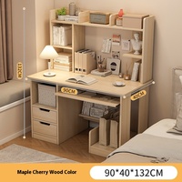 Bureau d'ordinateur domestique à prix spécial avec étagère intégrée Design moderne en bois pour une location simple Maison pour apprendre à écrire