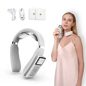 Portable Smart TENS EMS Neck Massager Electric Micro-current Cervical Spine Massager