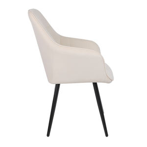 Chaises de salle à manger en tissu nordique moderne bon marché en gros pour hôtels restaurants cuisines finition velours table de salle à manger incluse - Product Image 4